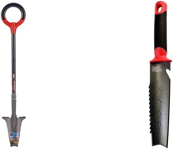Radius Garden 23311 Root Slayer Perennial Shovel, Red
