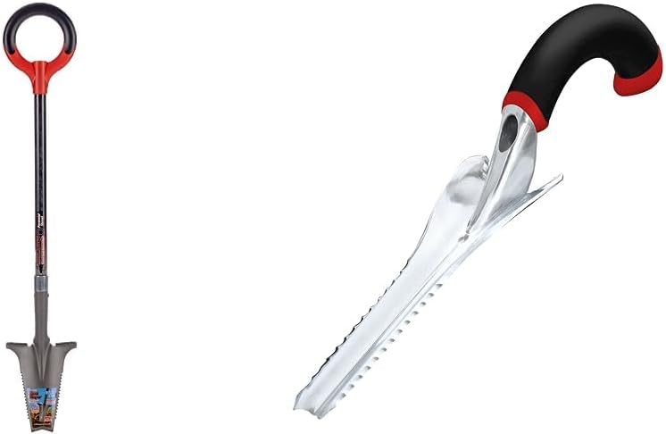 Radius Garden 23311 Root Slayer Perennial Shovel, Red