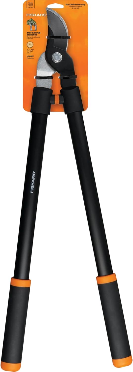 Fiskars 32-Inch PowerGear Loppers for Tree Trimming, Heavy-Duty, Sharp Bypass Steel Blade Tree Branch Cutter up to 2-Inch Diameter Cut Capacity, Hand Loppers