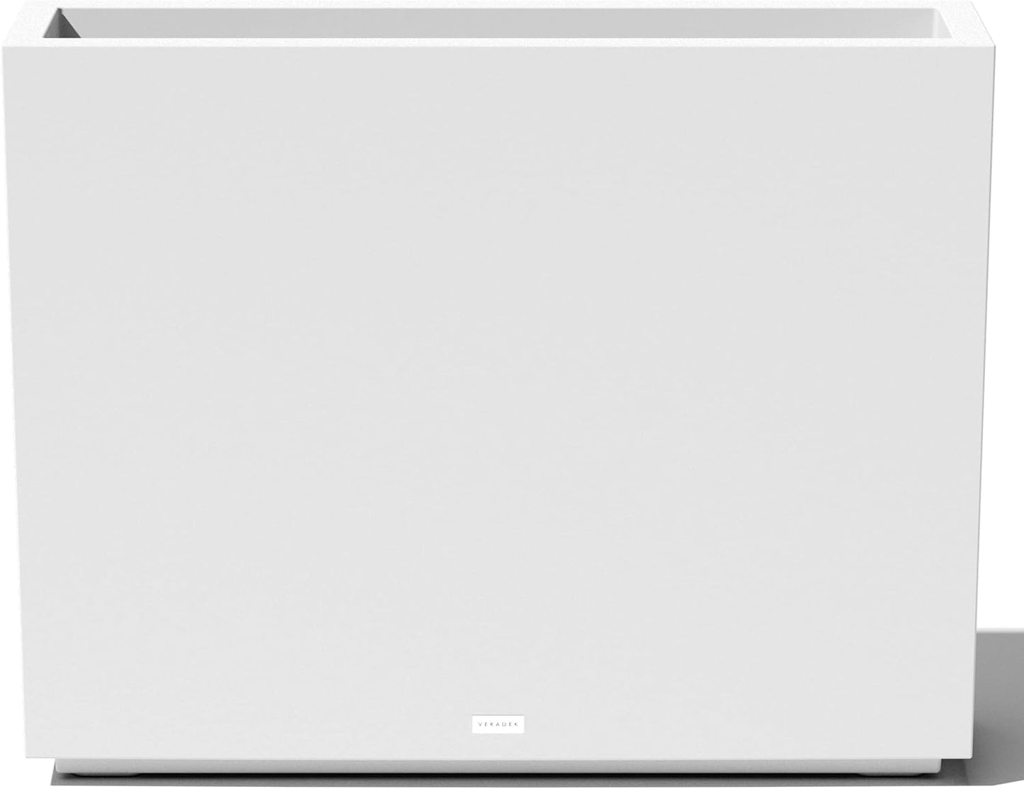 Veradek Block Series Span Plastic Planter - Tall Rectangular Planter for Indoor or Outdoor Patio/Porch | Durable All-Weather with Removable Insert Bucket | Modern Design for Plants, Flowers, Garden