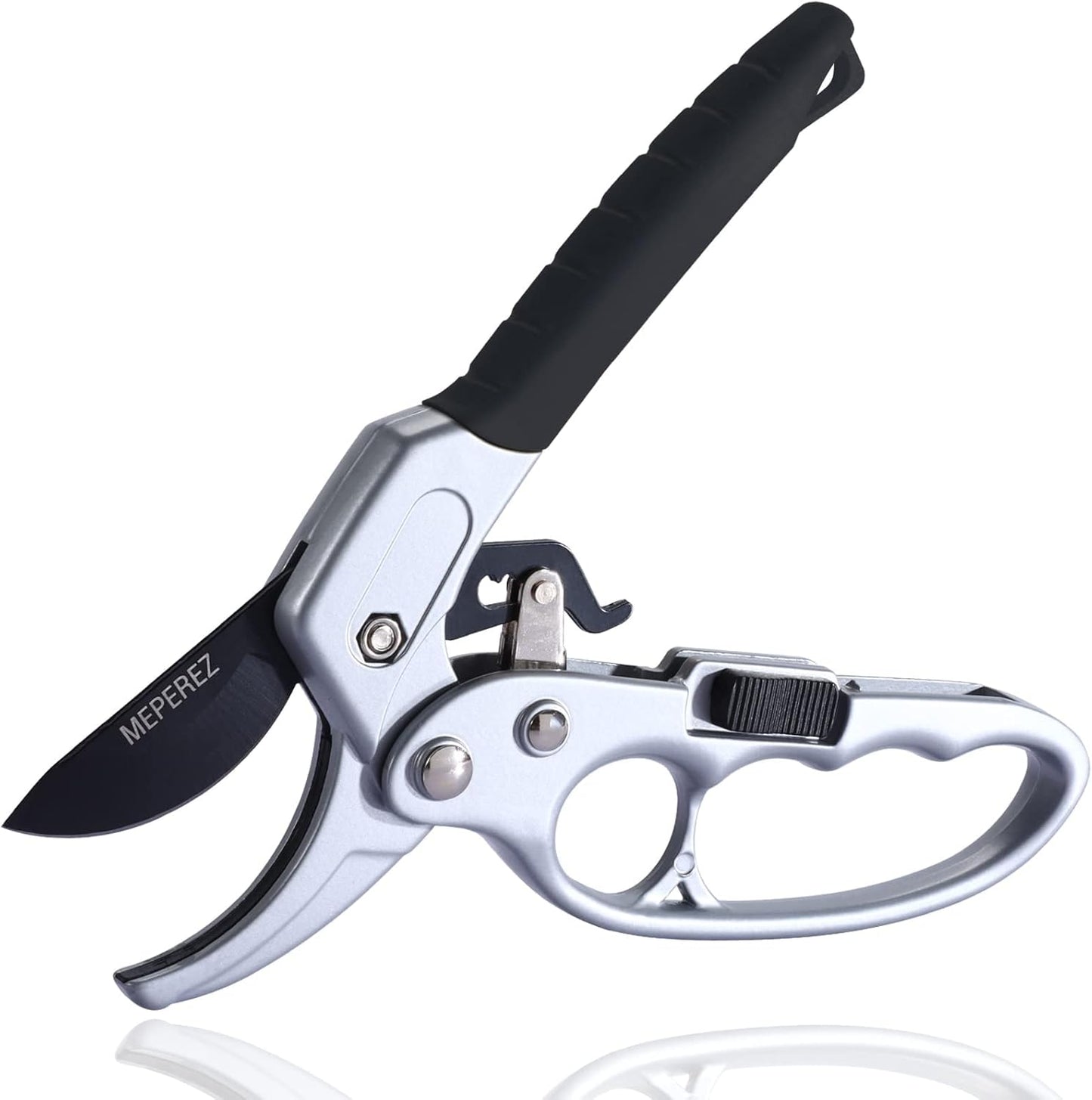 Germany Pruning Shears, Arthritis Weak Hand Snips, Work 3 Times Easier, 1-Inch Cut Capacity Garden Clippers, Ergonomic handle, Rust resistant, high strength steel, Sharp