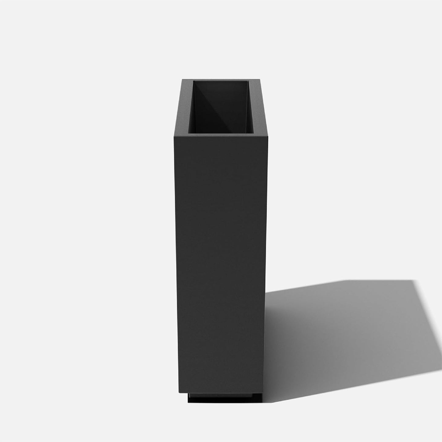 Veradek Block Series Span Plastic Planter - Tall Rectangular Planter for Indoor or Outdoor Patio/Porch | Durable All-Weather with Removable Insert Bucket | Modern Design for Plants, Flowers, Garden