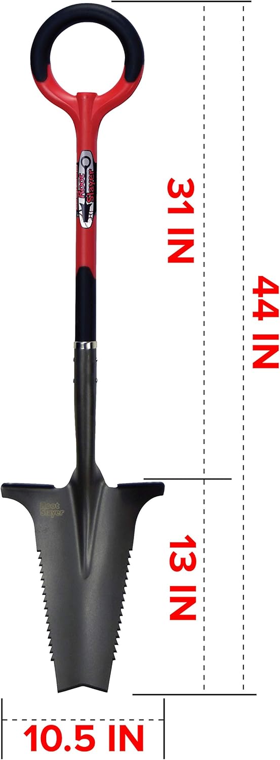 Radius Garden 22011 Root Slayer Shovel, Red