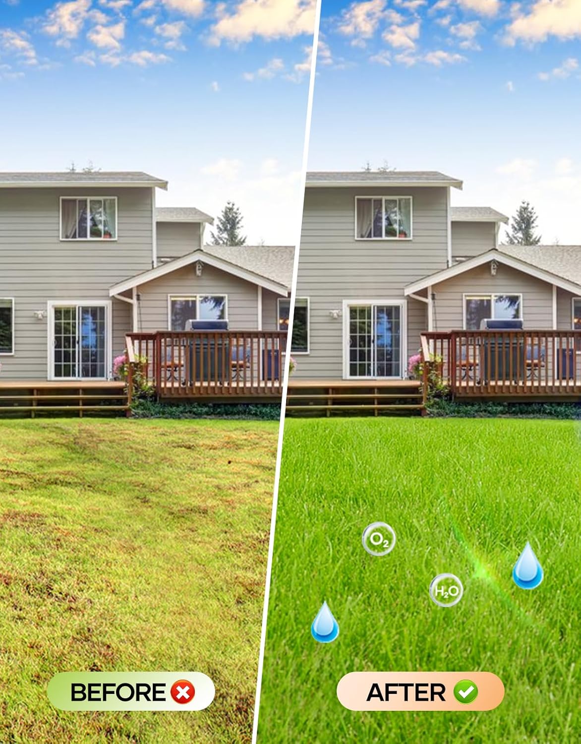 Lawn Aerator Tool, Manual Metal Spike Aerator Lawn Tool with Spring Base, Automatic Leaf and Dirt Cleaning, Grass Aerator for Lawn Care, Soil Loosening, Yard Aerating, Garden Tool