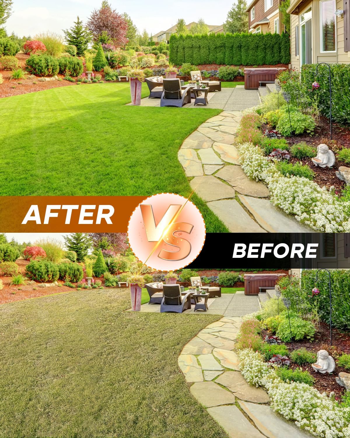 Saker Lawn Aerator Tool, Lawn Aerator with 15 Iron Spikes, Automatic Leaf and Dirt Cleaning with Spring-Loaded Design, Metal Manual Aerator for Loosening Soil Aerating Patio, Yard, Garden Black