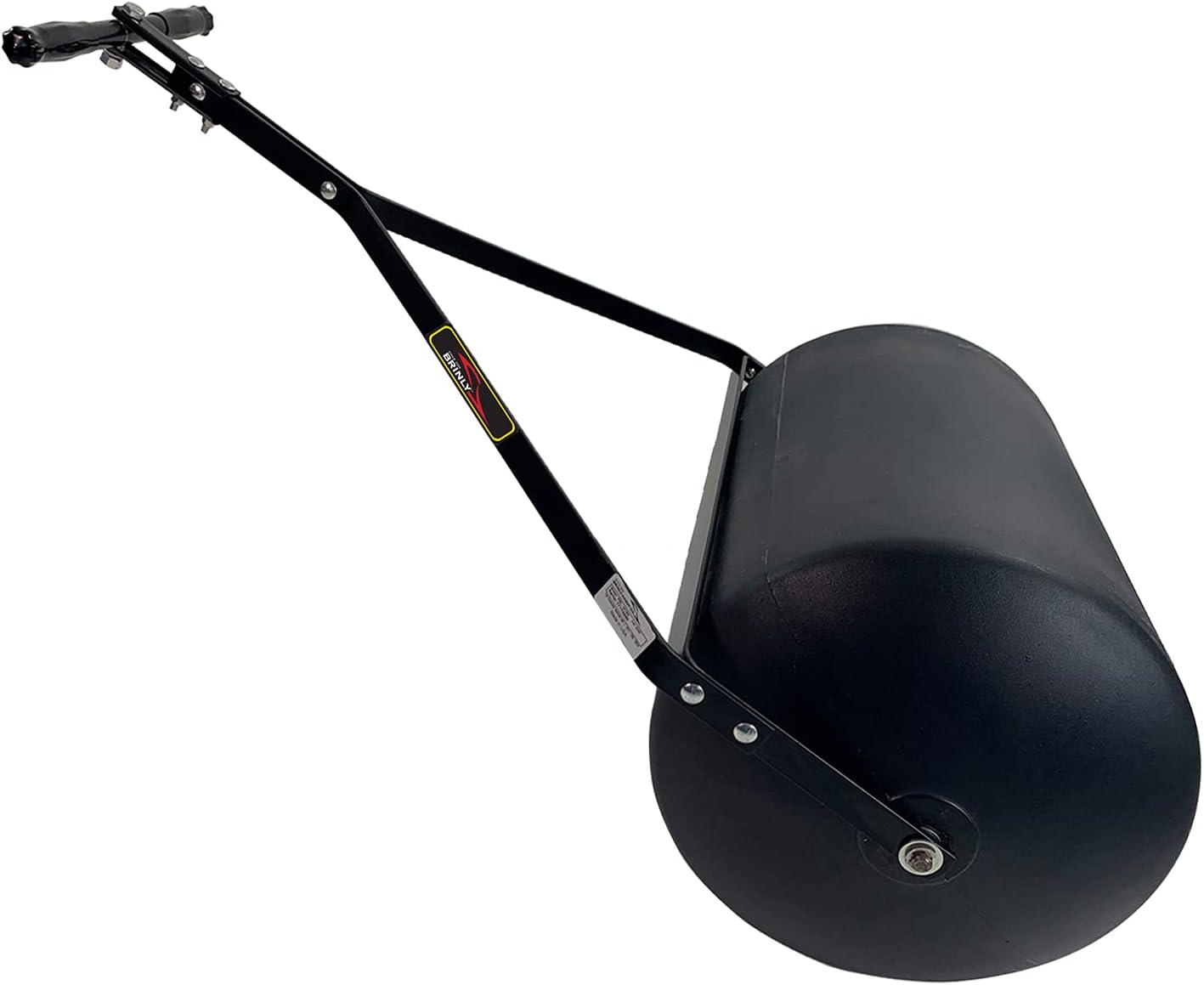Brinly PRC-241BH-A 270 lb. Combination Push/Tow Poly Lawn Roller with Easy-Turn Tethered Plug, 18 by 24"