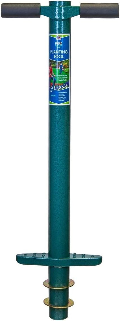 5-in-1 ProPlugger Bulb Planter - Long Handle, Sod Plugger, Weeding Tool - Made in USA