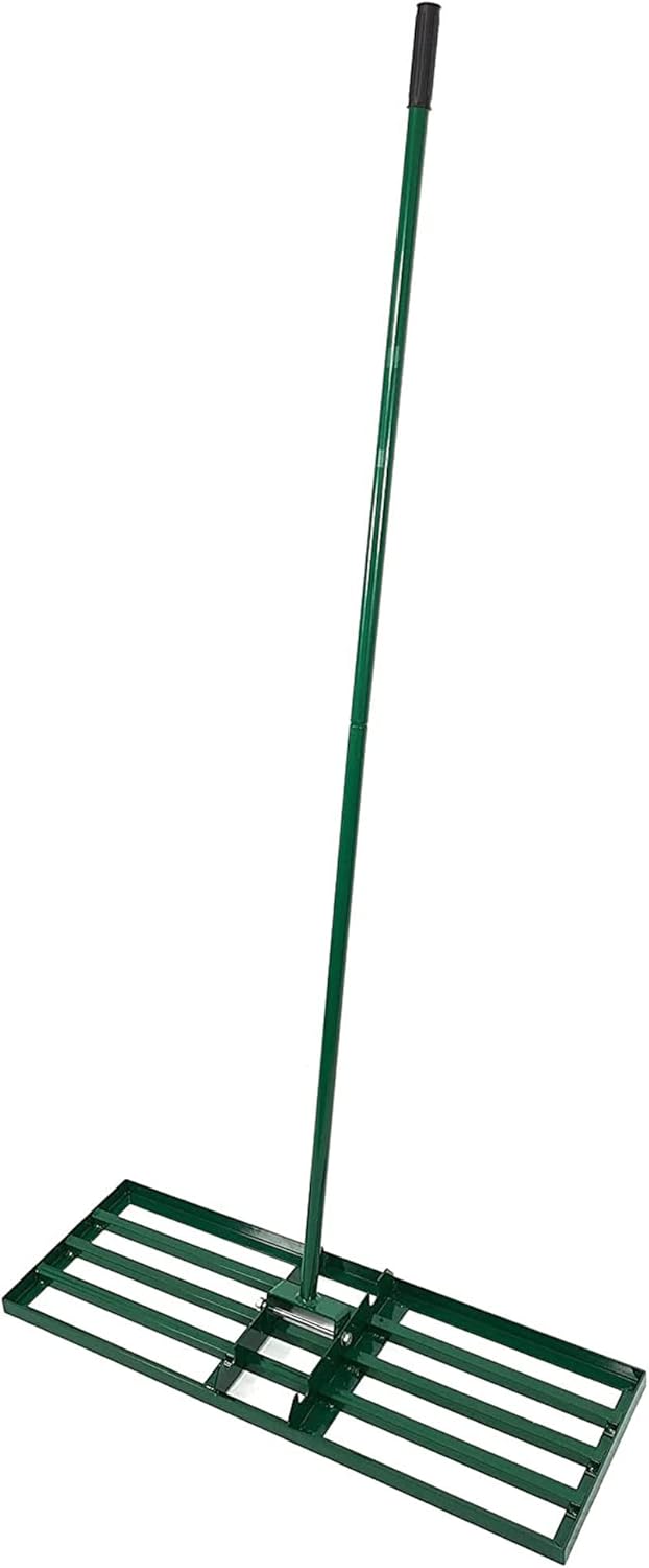 LANDZIE Lawn Leveling Rake – 36" Steel Handle Yard Leveler, Lawn Level Tool for Creating a Flat Surface - Works for Soil, Dirt, Topdressing, and Ground