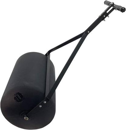 Brinly PRC-241BH-A 270 lb. Combination Push/Tow Poly Lawn Roller with Easy-Turn Tethered Plug, 18 by 24"