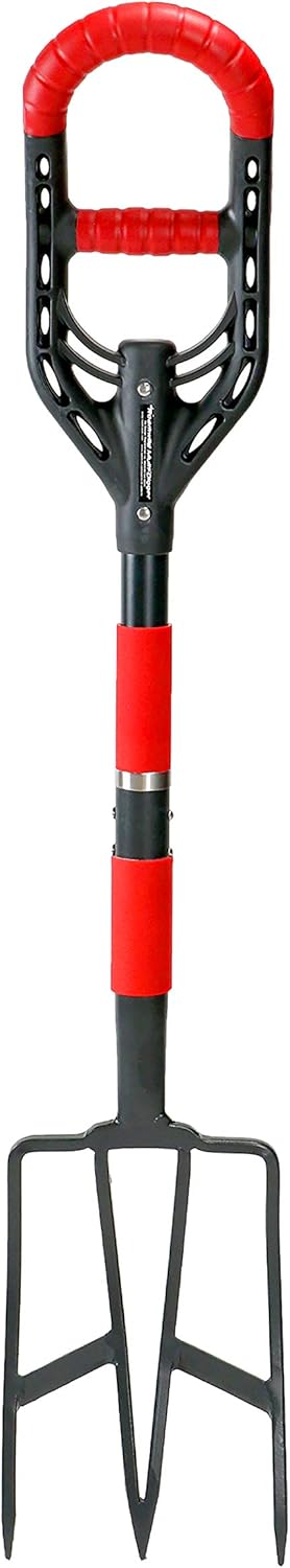 Roamwild Multi-Digger Garden Edger – Reinforced Fibreglass Light Weight Gardening Edging Tool with Edge Clearing Extra Wide Footplates & Unique Dual AIR Light Grip Technology & Root Saw Stump Cutter.