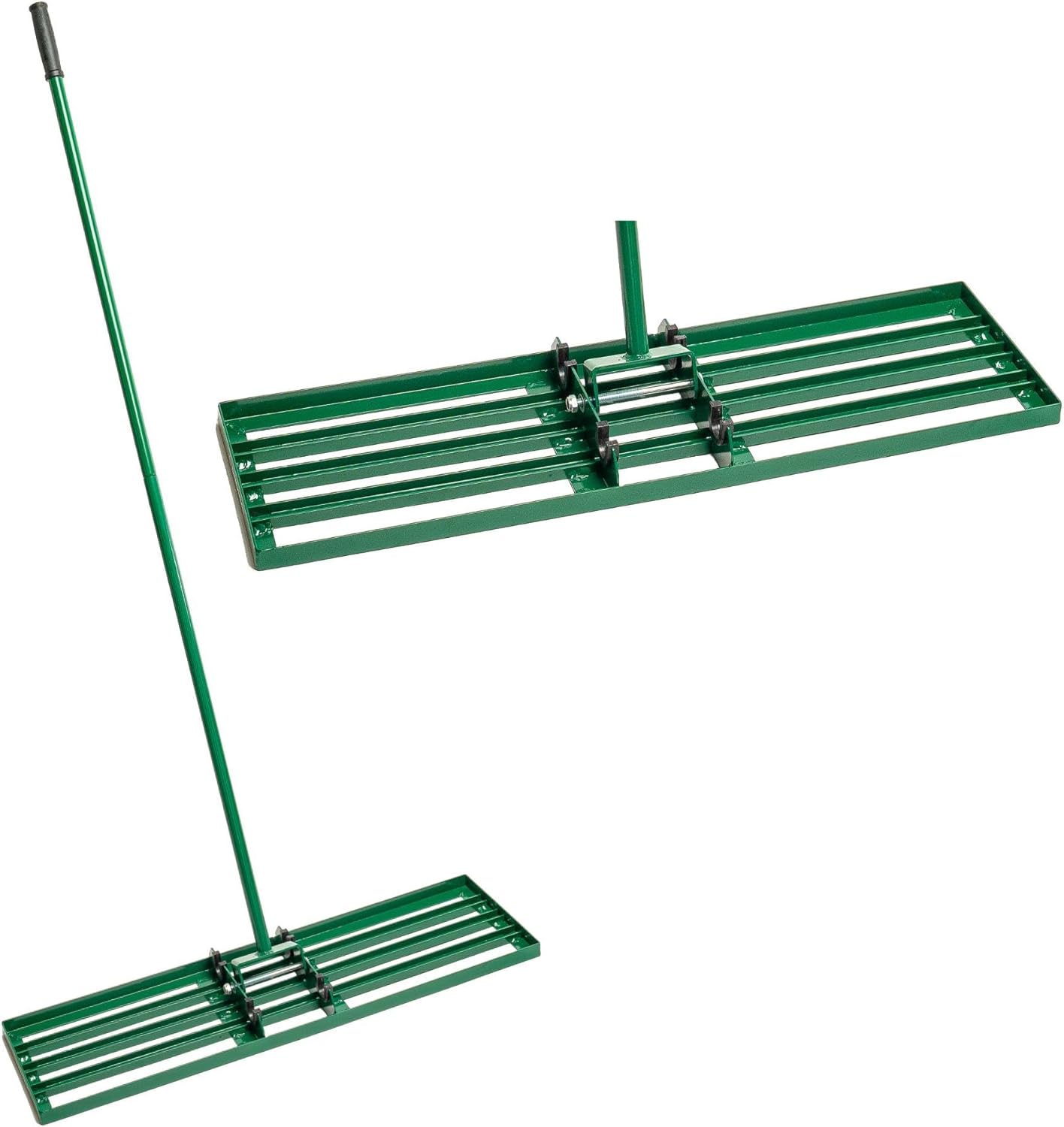 LANDZIE Lawn Leveling Rake – 36" Steel Handle Yard Leveler, Lawn Level Tool for Creating a Flat Surface - Works for Soil, Dirt, Topdressing, and Ground